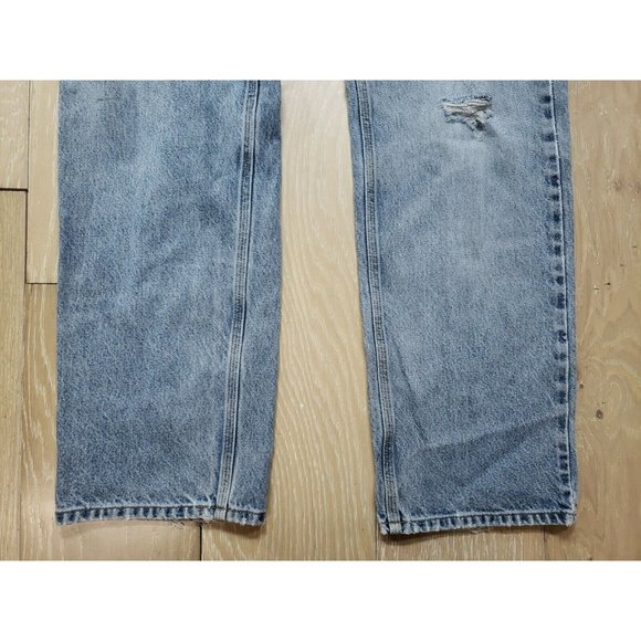 Carhartt Mens 38X32 Blue Straight Traditional Fit Jeans 100% Cotton Distressed - Picture 2 of 9